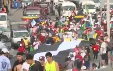 Manifestantes se dirigen al Centro de Lima - Noticias de repechaje-mundial