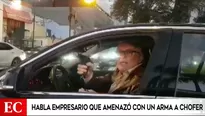 Manuel Liendo amenazó con un arma a otro conductor en San Isidro. Foto: captura de TV