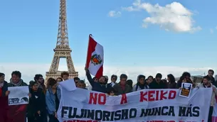 Peruanos marcharon en París, Francia / Foto: No a Keiko