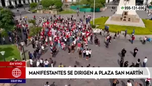 Marchas en distritos de Lima. América Noticias