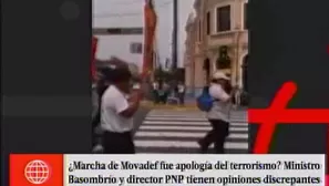 Controversia por marcha del Movadef. Am&eacute;rica Noticias.