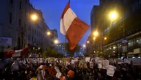 Marcha nacional. Foto referencial: AFP