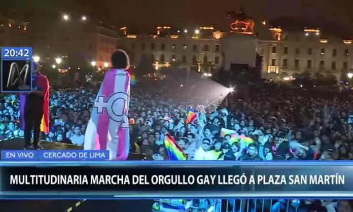 Marcha del Orgullo LGBTI llegó a la Plaza San Martín del Centro de Lima