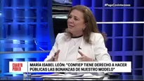 María Isabel León, presidenta de la Confiep. Foto y video: Cuarto Poder