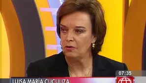 Luisa María Cuculiza, congresista de Fuerza Popular. Video: América Televisión.