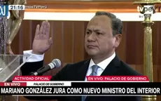 Mariano González juró como nuevo ministro del Interior - Noticias de Pedro Castillo