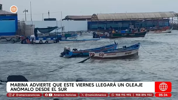 Marina advierte oleaje desde el sur este viernes en el litoral peruano. Foto: América Noticias