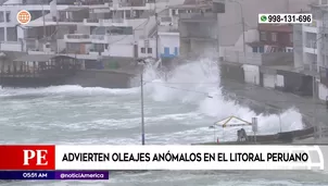 Advierten oleajes en litoral peruano. Foto y video: América Noticias