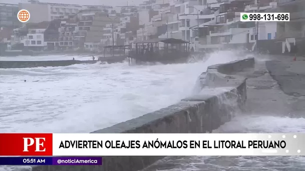 Advierten oleajes en litoral peruano. Foto: América Noticias