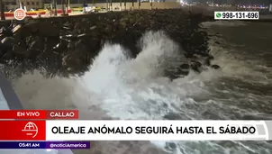 Oleajes seguirán hasta el 8 de junio. Foto y video: América Noticias