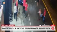 Marino murió al evitar el robo de su auto en San Martín de Porres