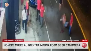 Técnico de la Marina muere atropellado al intentar evitar el robo de su camioneta. Foto y video: América Noticias