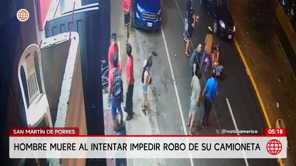Técnico de la Marina muere atropellado al intentar evitar el robo de su camioneta. Foto: América Noticias