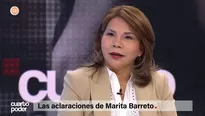 Marita Barreto. Video: Cuarto Poder