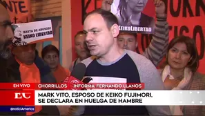 Mark Vito en huelga de hambre. América Noticias