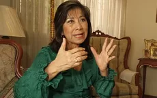 Martha Chávez dice que Humala será responsable si el Perú pierde caso Chavín de Huántar - Noticias de rene-chavez
