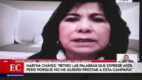 Martha Chávez, congresista de Fuerza Popular. 