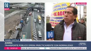 Martin Valeriano afirmó que el paro convocado por el sector se acató solo en un 50%