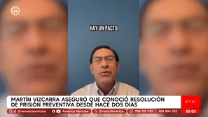 Martín Vizcarra denuncia pacto mafioso antes de ser detenido. Foto y video: América Noticias