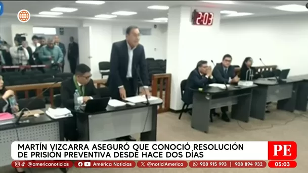 Martín Vizcarra denuncia pacto mafioso antes de ser detenido. Foto: América Noticias