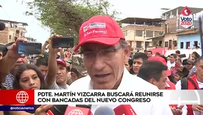 Martín Vizcarra se refirió al próximo Congreso. América Noticias