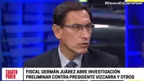 Martín Vizcarra. Foto-Video: Cuarto Poder