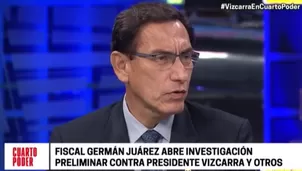 Martín Vizcarra. Foto-Video: Cuarto Poder