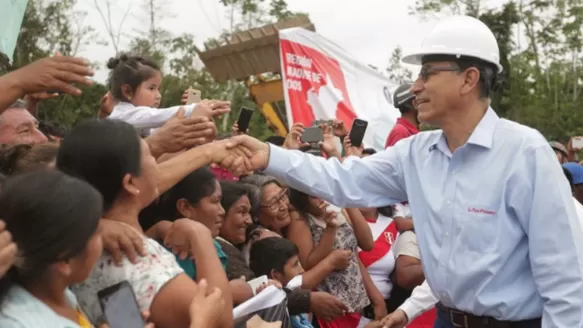 Martín Vizcarra inspeccionó obras en Moquegua. Foto: Andina