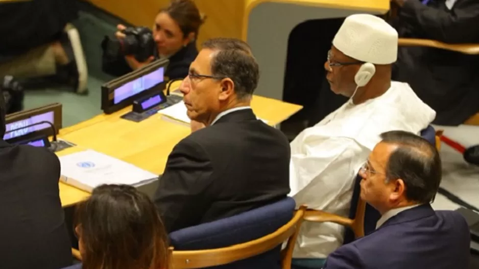 Martín Vizcarra en la ONU. Foto: Andina