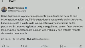 El expresidente Martín Vizcarra, quien cumple prisión en el penal de Barbadillo, se pronunció sobre la elección de Keiko Fujimori tras el cierre del cómputo de la ONPE: "Estaremos vigilantes de que su gobierno sea en favor de todos los peruanos". Video: Canal N