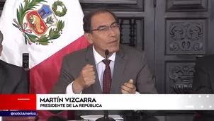 Vizcarra resaltó la promulgación de una ley que beneficiará a los agricultores. Foto: captura de TV