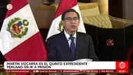 Martín Vizcarra es el quinto expresidente en ir a prisión