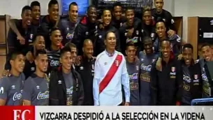 Martín Vizcarra y la selección peruana.