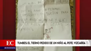 Carta al presidente Vizcarra. 