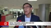 Martín Vizcarra descartó postular a la reelección. América Noticias