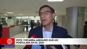 Martín Vizcarra descartó postular a la reelección. América Noticias