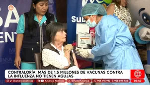 Contraloría: Más de 1.5 millones de vacunas contra la influenza no tienen agujas. Foto y video: América Noticias