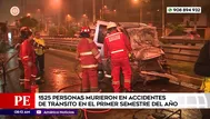 Más de 1500 muertos en accidentes de tránsito en primer semestre