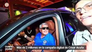 Mientras César Acuña niega pagos a streamers, reportes revelan más de S/ 2.2 millones destinados a su estrategia digital y fuerte inversión en redes sociales. Video: Cuarto Poder