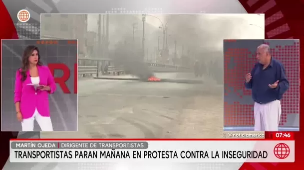 Paro de transporte: 22 mil unidades no circularán en Lima/ América Noticias