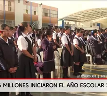 Más de 6 millones de alumnos iniciaron el año escolar 2026. Foto y video: América Noticias