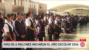 Más de 6 millones de alumnos iniciaron el año escolar 2026. Foto y video: América Noticias