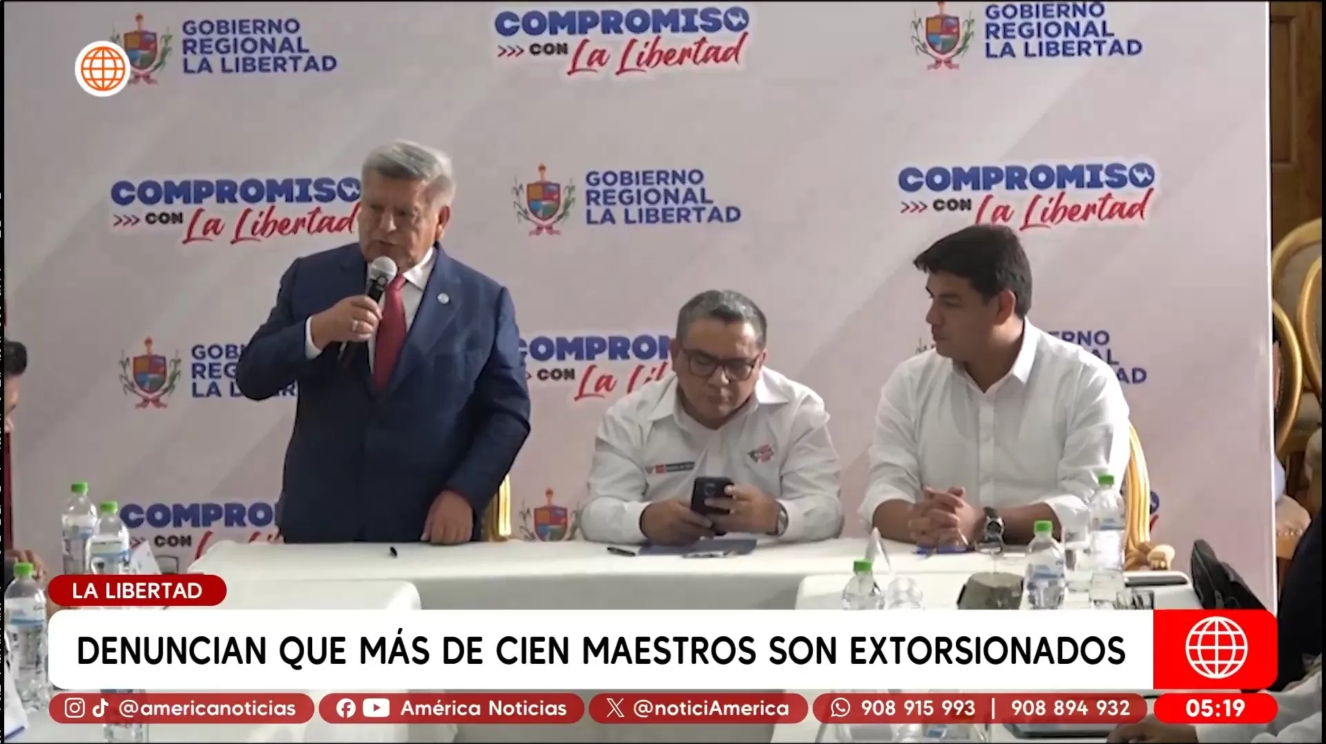 Denuncian que más de cien maestros son extorsionados en La Libertad. Foto: América Noticias Denuncian que más de cien maestros son extorsionados en La Libertad. Foto: América Noticias
