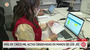 Actas observadas retrasan resultados de elecciones. Foto y video: AN