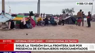 Mas ciudadanos extranjeros llegan a la frontera entre Perú y Chile