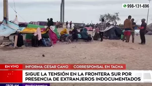 Migrantes se mantienen el la línea de La Concordia, mientras que un gran número de ciudadanos colombianos y haitianos se han sumado en las últimas horas / Fuente: América Noticias