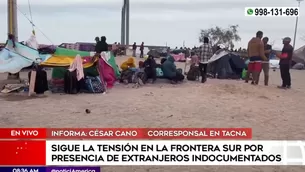 Migrantes se mantienen el la línea de La Concordia, mientras que un gran número de ciudadanos colombianos y haitianos se han sumado en las últimas horas / Fuente: América Noticias