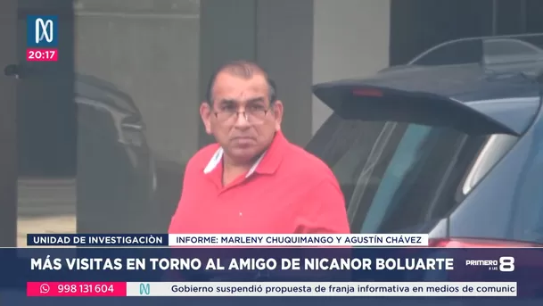 Jorge Garboza, amigo de Nicanor Boluarte - Fuente: Canal N Jorge Garboza, amigo de Nicanor Boluarte - Fuente: Canal N