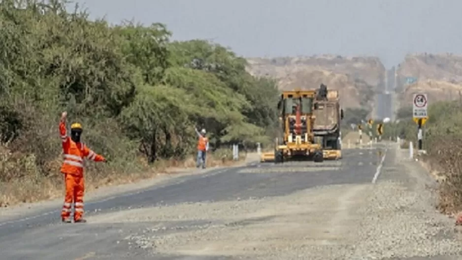 Trabajos en carreteras. Foto: Andina