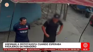 Asesinan a mototaxista cuando esperaba pasajeros en paradero en San Juan de Lurigancho. Foto y video: América Noticias